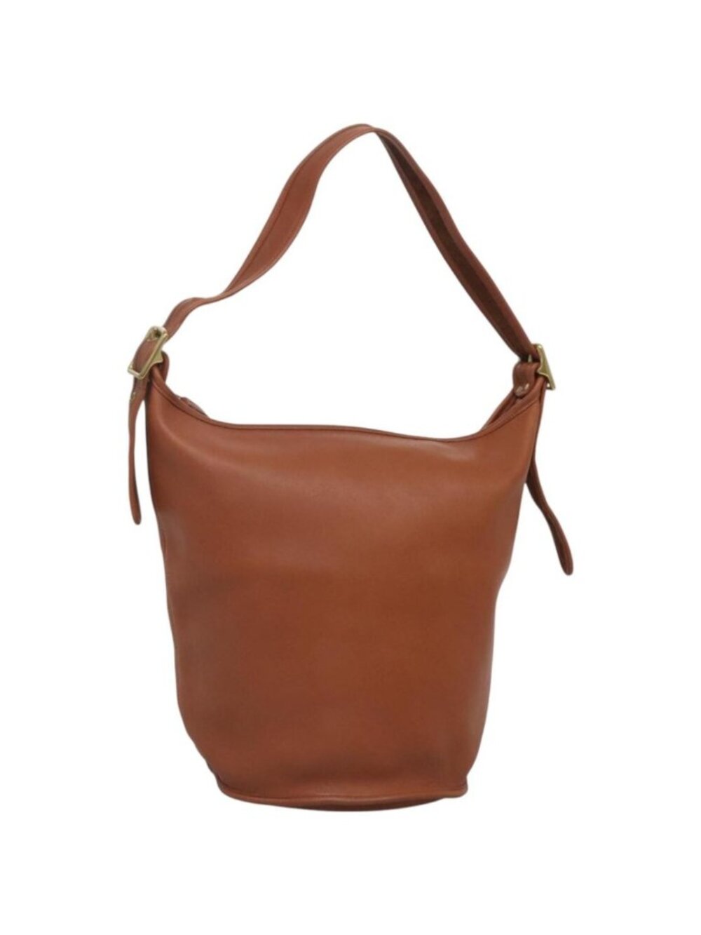 Coach Shoulder Bag Leather Brown